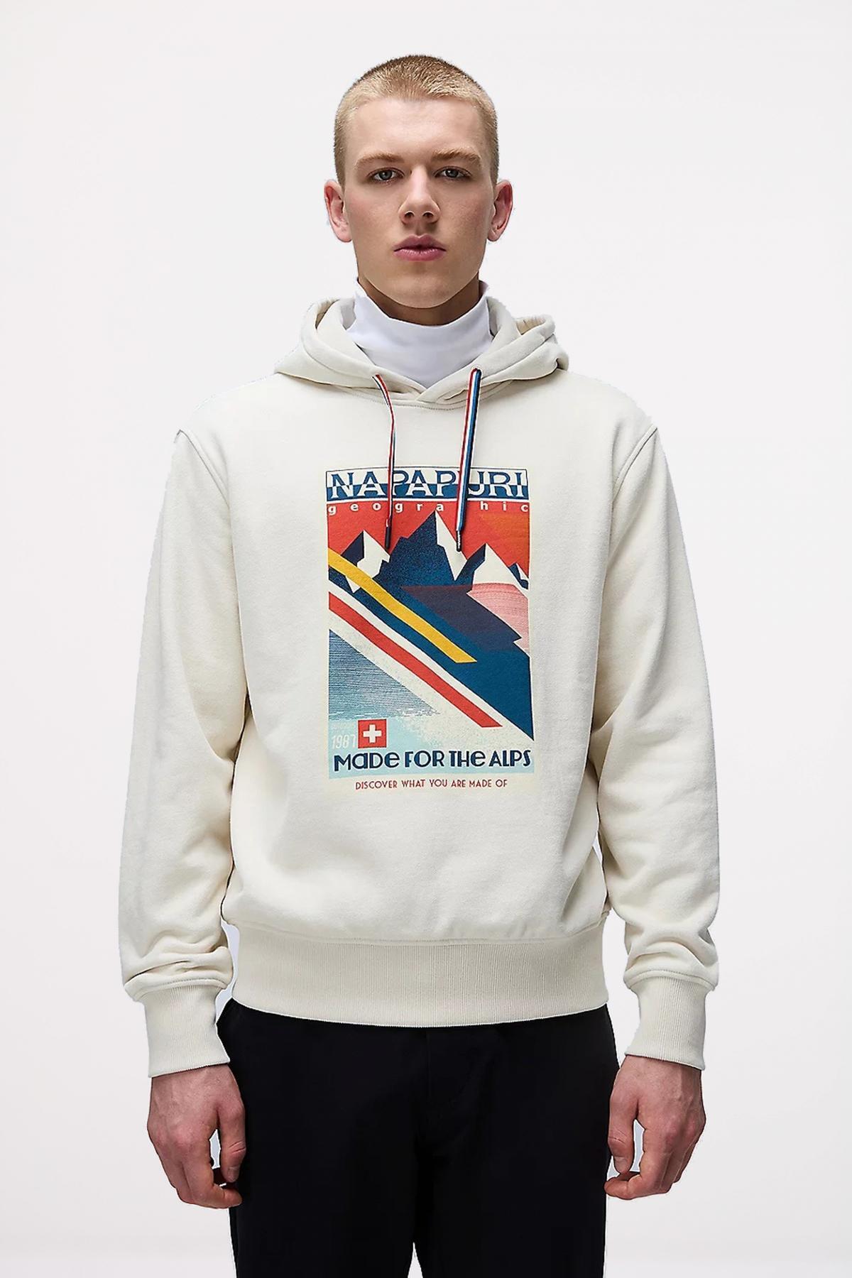 Sweatshirt Napapijri Modell B-portal Farbe Beige 5/5