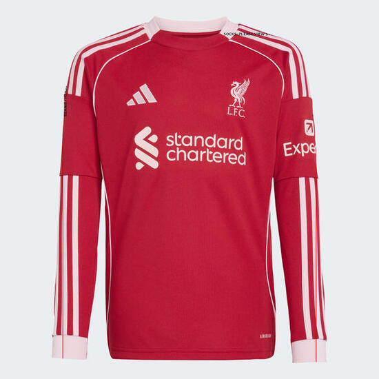 Maillot domicile à manches longues Liverpool FC 25/26 Enfants