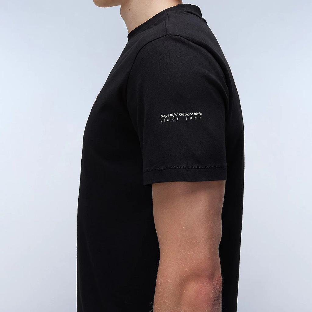 T-shirt Napapijri Modèle S-badge Ss Couleur Noir 3/5