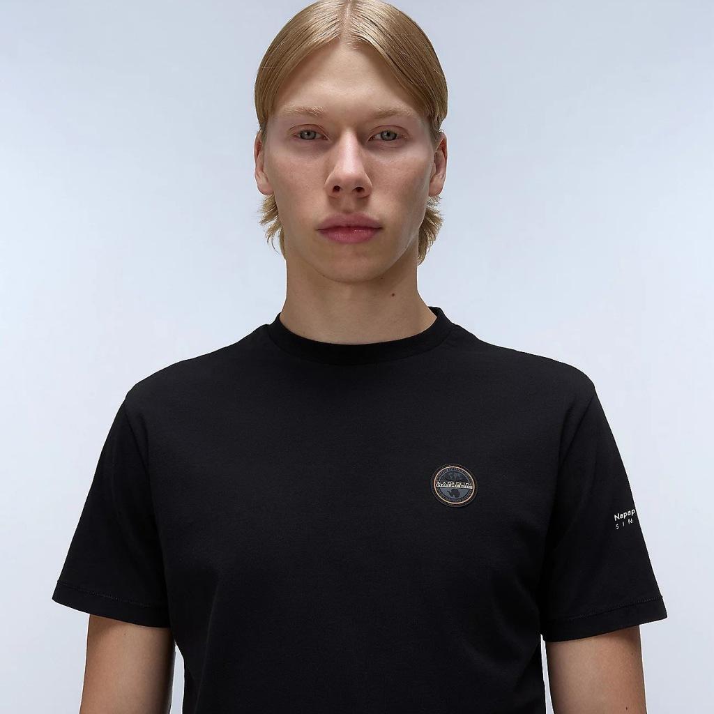 T-shirt Napapijri Modèle S-badge Ss Couleur Noir 5/5