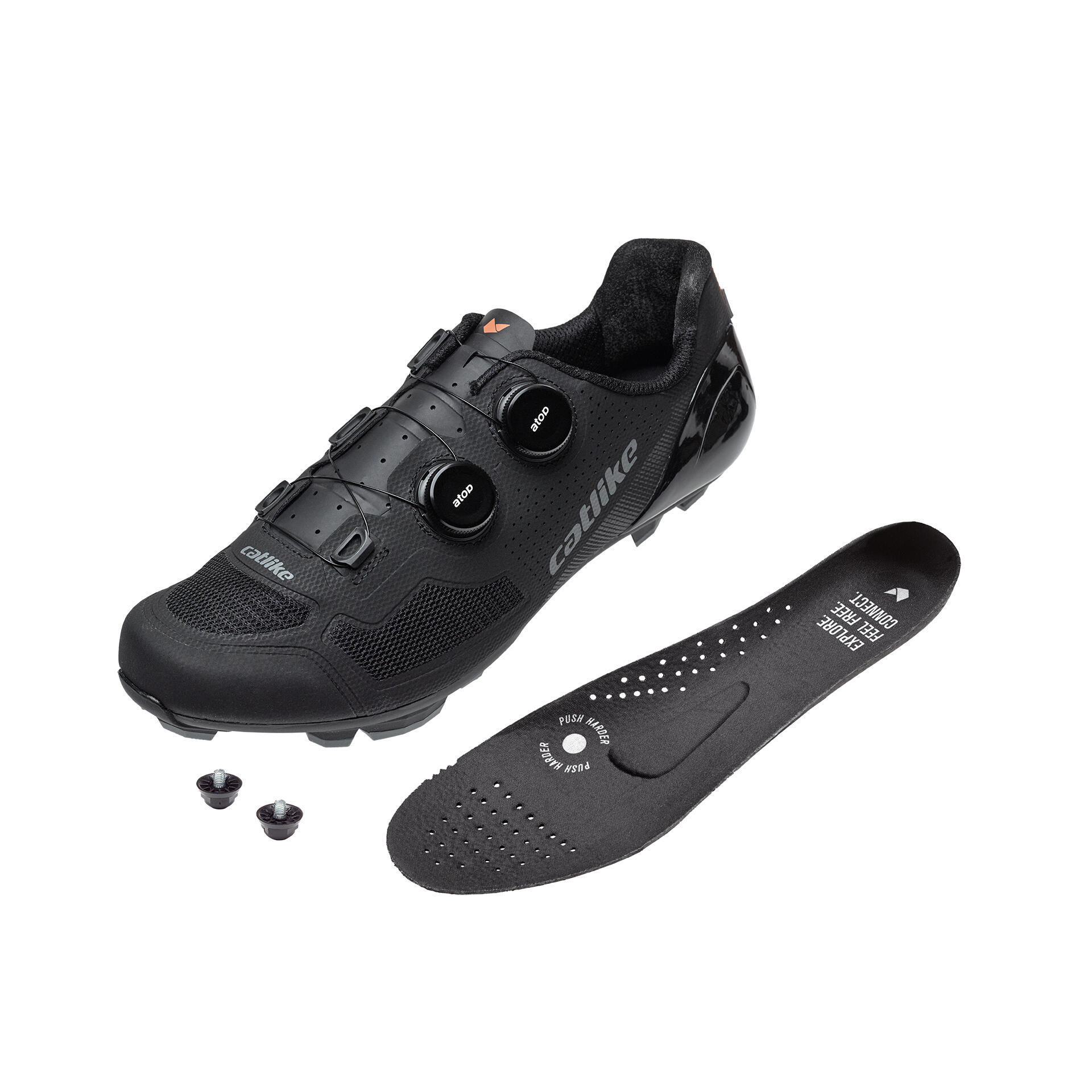 Catlike Mixino XC1 Chaussures de cyclisme VTT Pro Unisexe Carbone Noir Mat 42 7/7