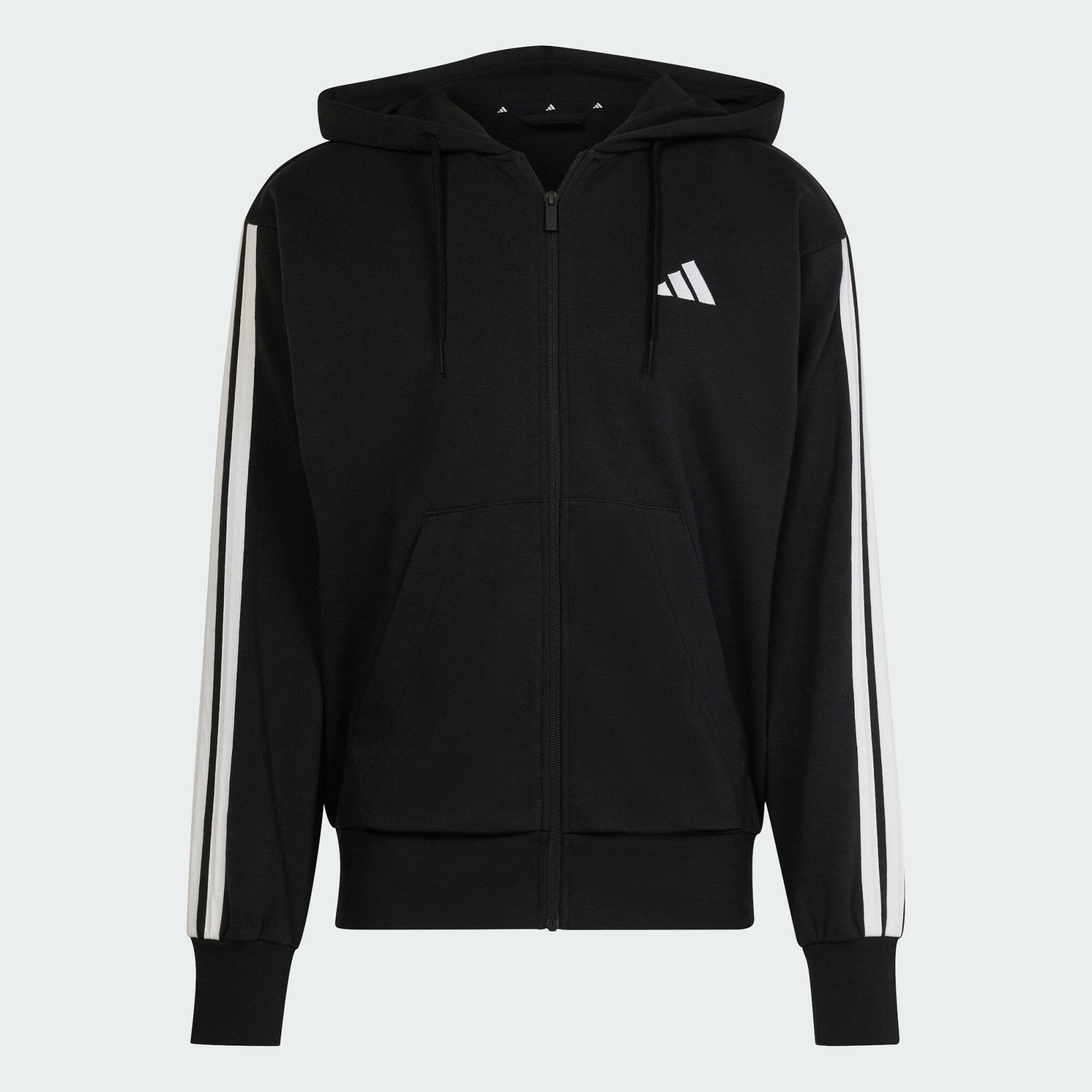 Felpa con cappuccio Essentials 3-Stripes French Terry Full-Zip 2/6