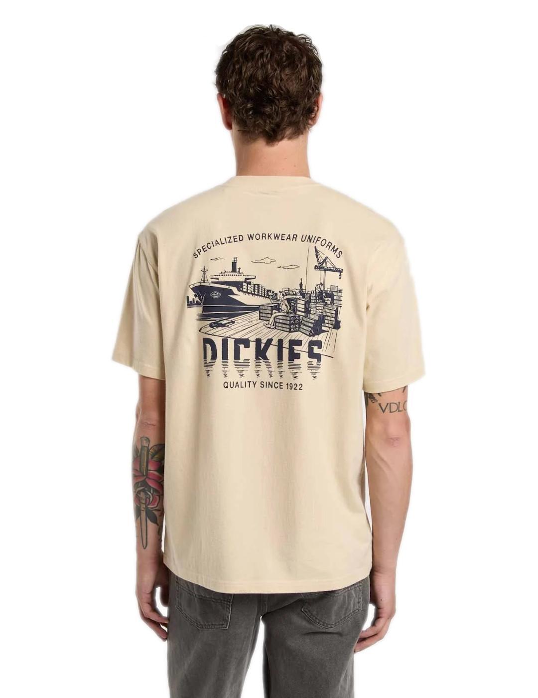 Maglietta per uomo Dickies Pelham Beige 2/4