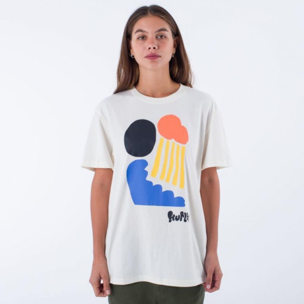 T-shirt Hurley Model Yoko Sun Tee Kleur Wit 2/5