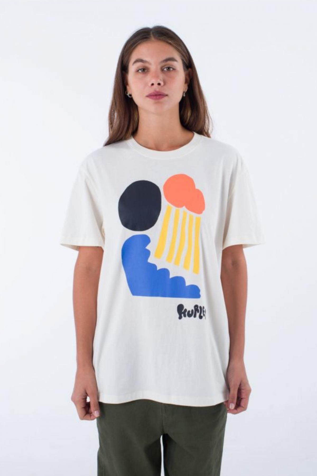 T-shirt Hurley Model Yoko Sun Tee Kleur Wit 5/5