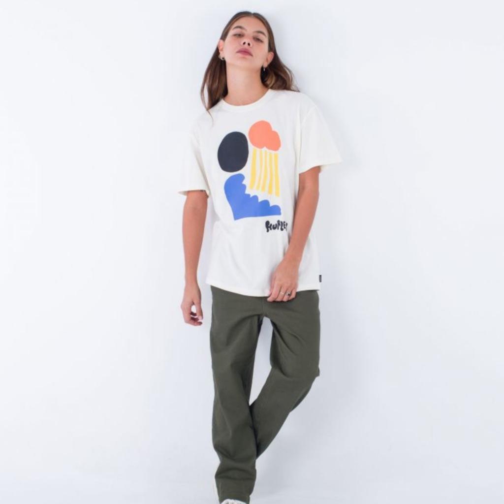 T-shirt Hurley Model Yoko Sun Tee Kleur Wit 4/5