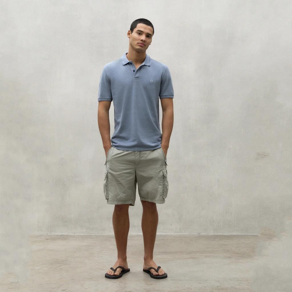 Ecoalf Modèle Anoalf Because Polo Couleur Bleu 4/4