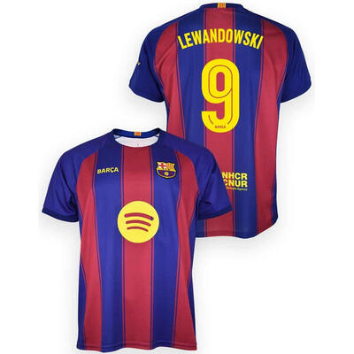 FC Barcelona 2025-2026 divisa da bambino premium da casa - Lewandowski