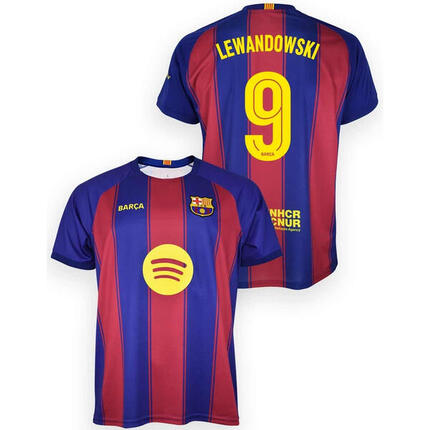 Koszulka kibica FC Barcelona 25-26 Premium dla dzieci – Lewandowski 9
