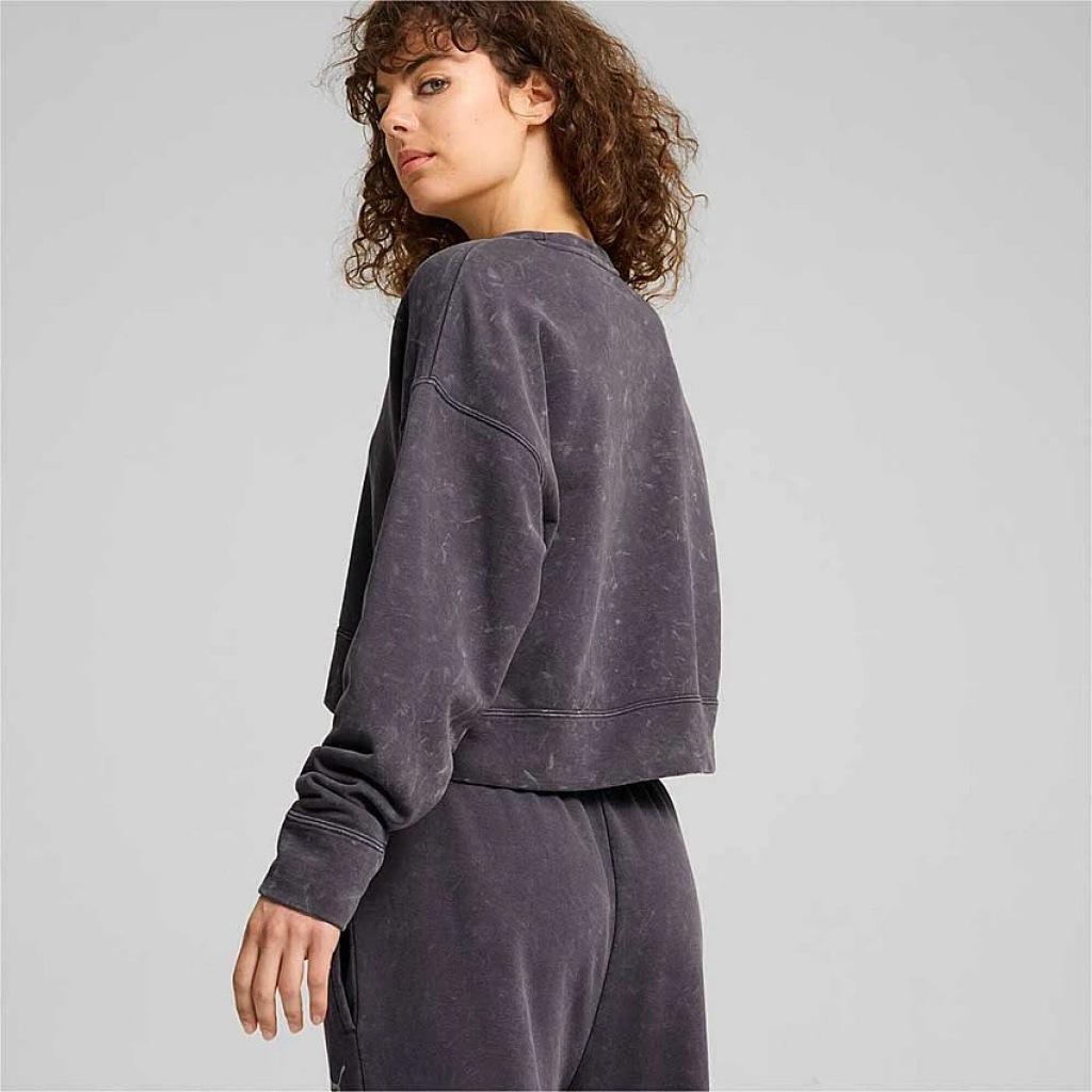 Sweat-shirt Puma Modèle Dare To Relaxed Washed Cre Couleur Gris 2/5
