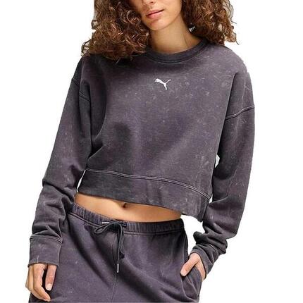 Sweat-shirt Puma Modèle Dare To Relaxed Washed Cre Couleur Gris