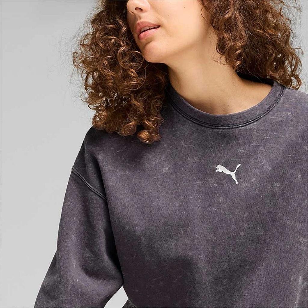 Sweat-shirt Puma Modèle Dare To Relaxed Washed Cre Couleur Gris 4/5
