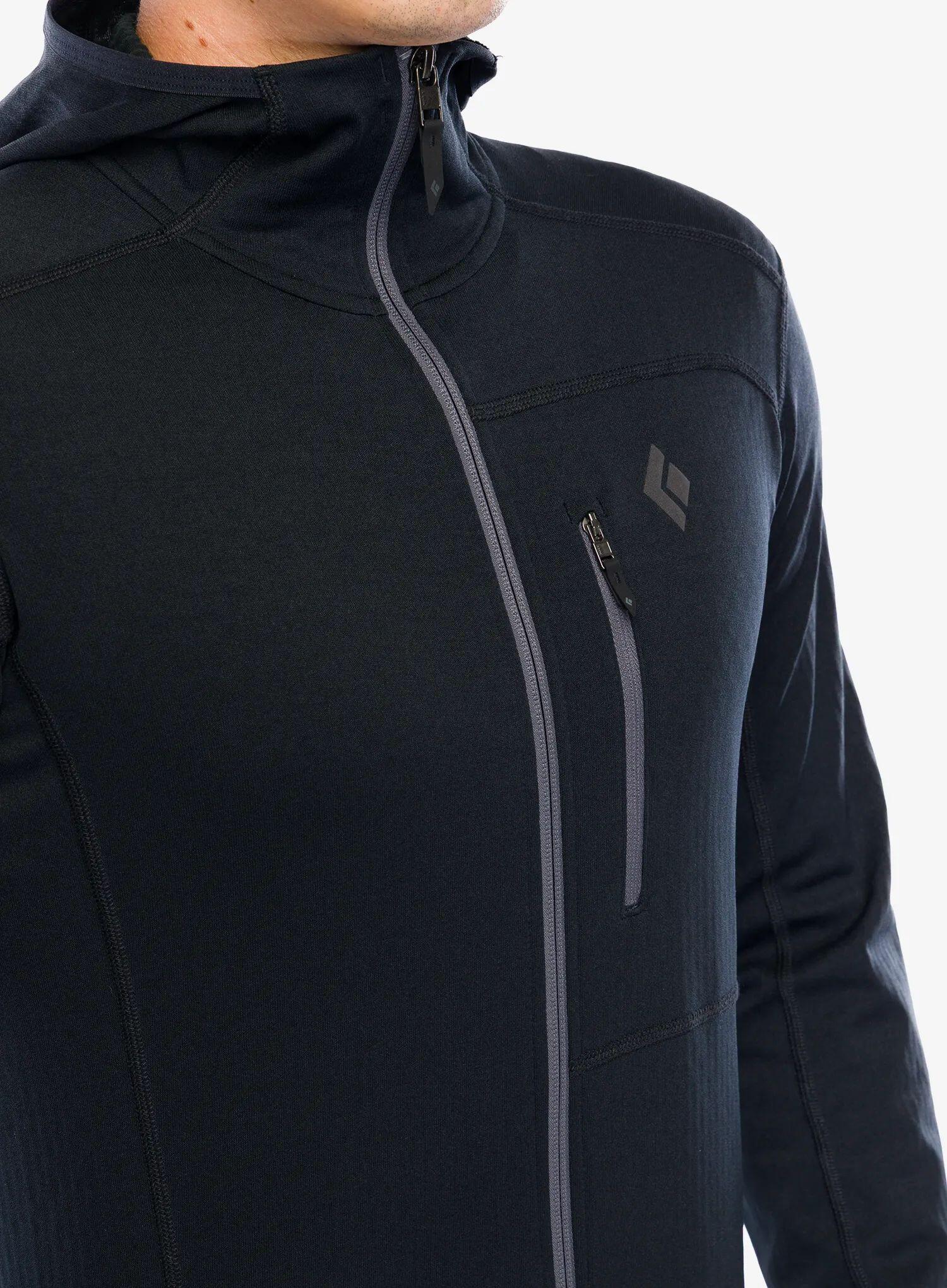 Sweat de trekking homme Black Diamond Coefficient Fleece Hoody 7/7
