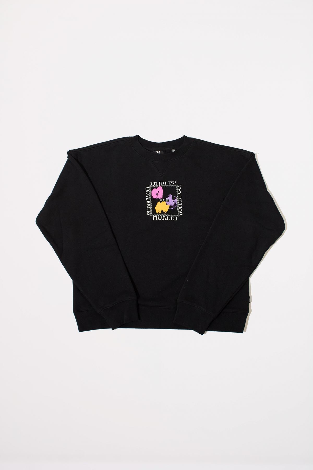 Sweat-shirt Hurley Modèle Mono Crew Couleur Noir 4/5