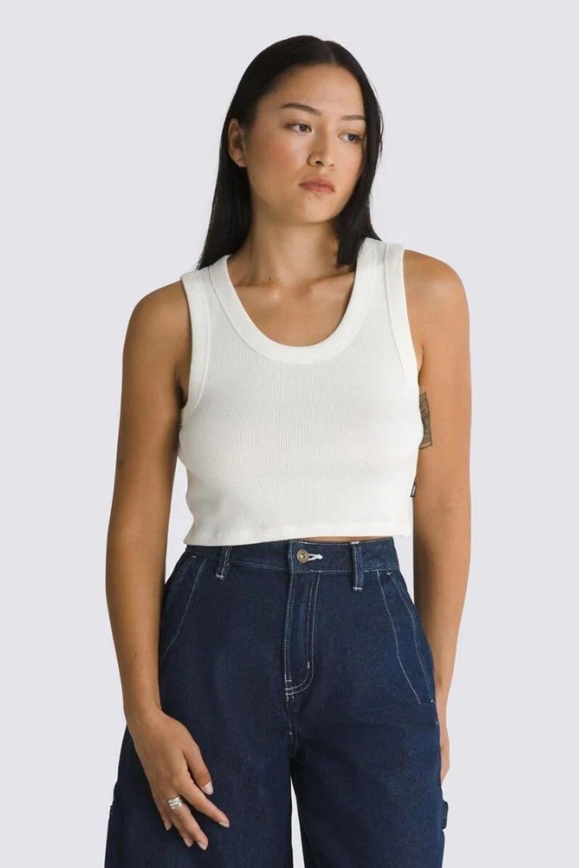 Vans Modèle Drew Rib Tank Couleur Blanc 5/5
