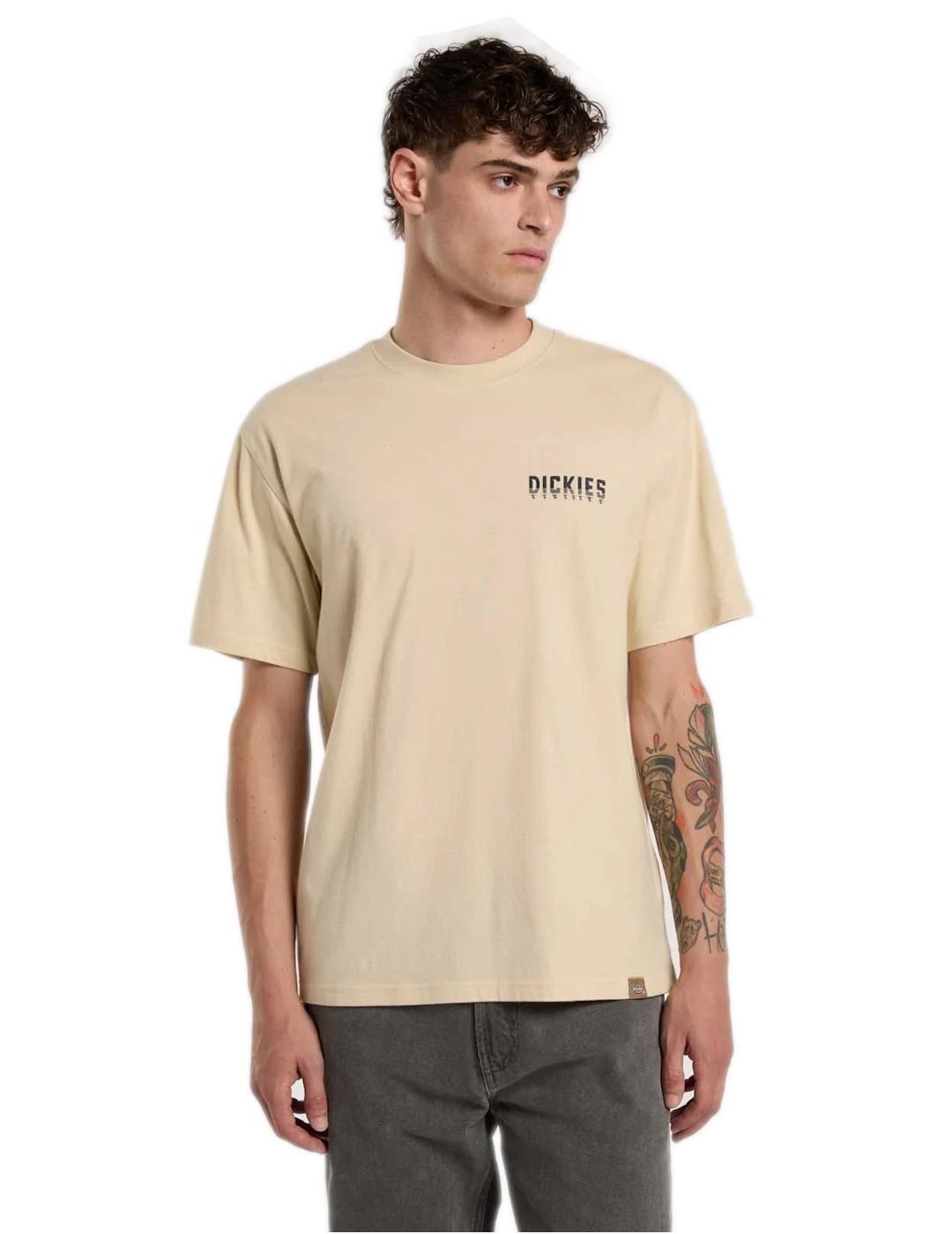 Maglietta per uomo Dickies Pelham Beige 1/4
