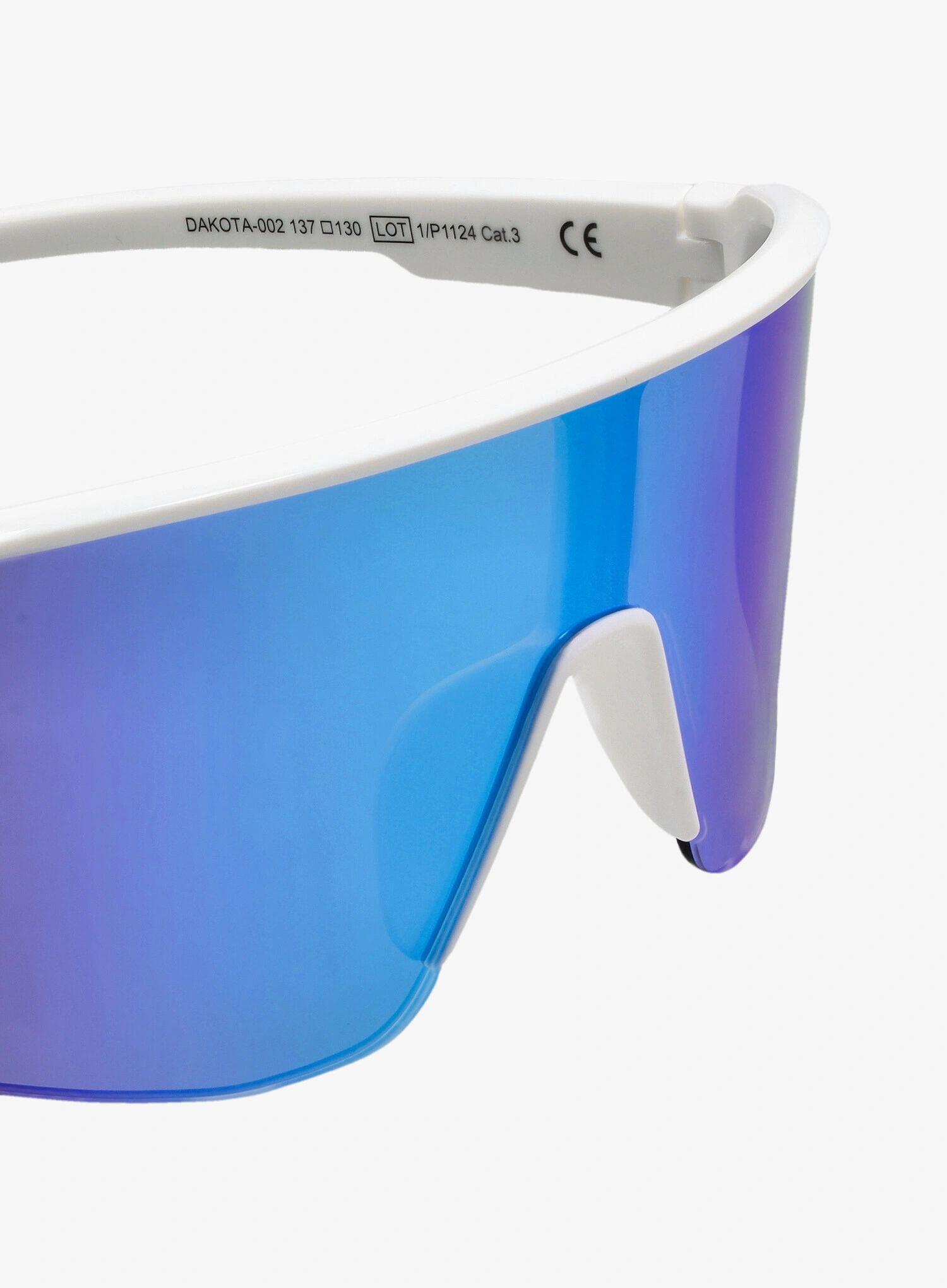 Lunettes de soleil DAKOTA - Shiny White/Ice Blue Revo 6/7