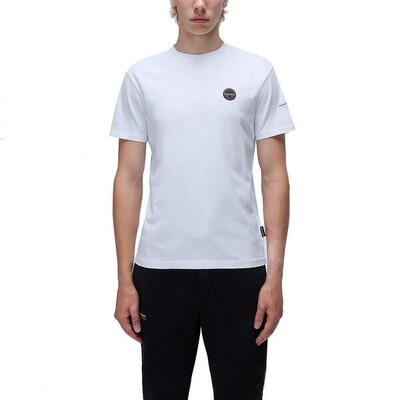 T-shirt napapijri model badge kleur wit