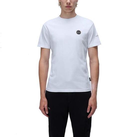 T-shirt Napapijri Model Badge Kleur Wit