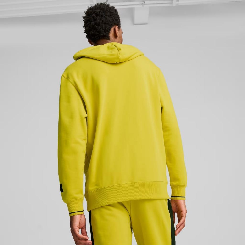 Sweatshirt Puma Modell Classics Play Paris Hoodie Junior Farbe Gelb 3/5