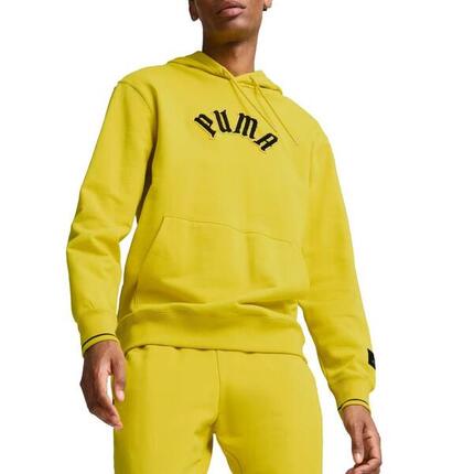 Sweat-shirt Puma Modèle Classics Play Paris Hoodie Junior Couleur Jaune