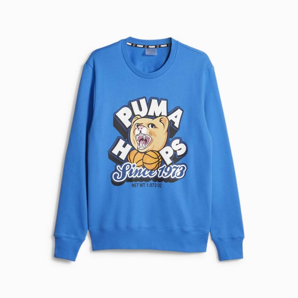 Sweatshirt Puma Model Dylan Crew Kleur Blauw 2/5