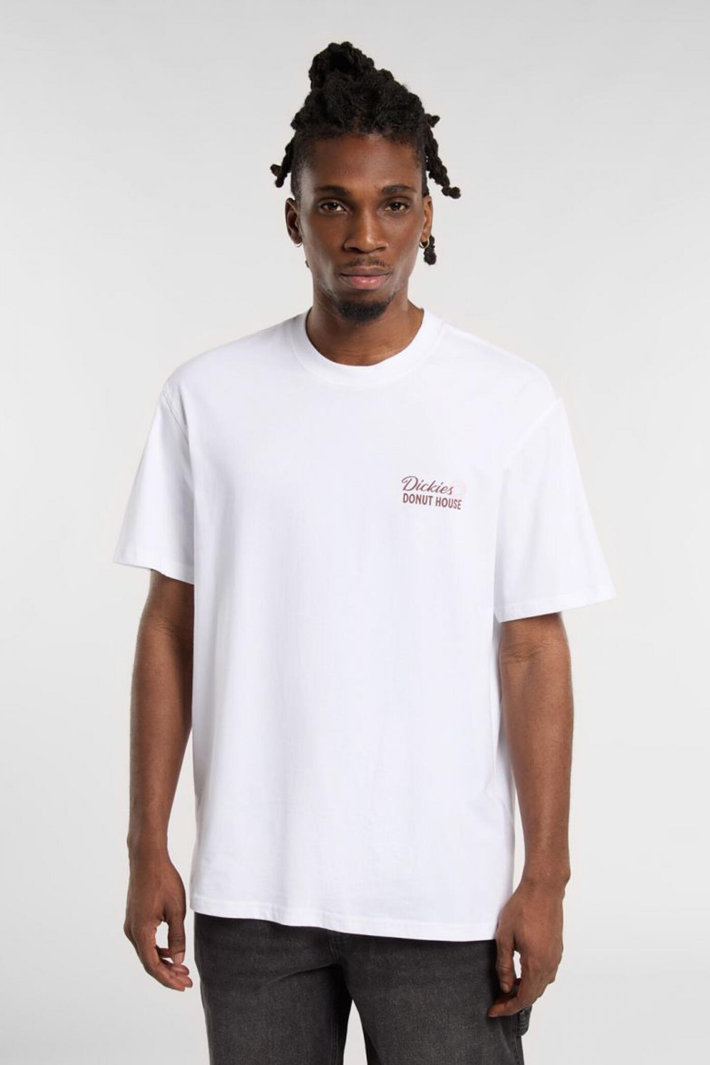 Maglietta da uomo Dickies Donut house Bianca 5/5