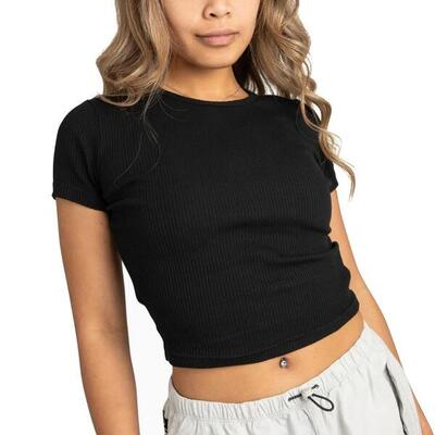 T-shirt converse model womens converse ribbed slim kleur groen