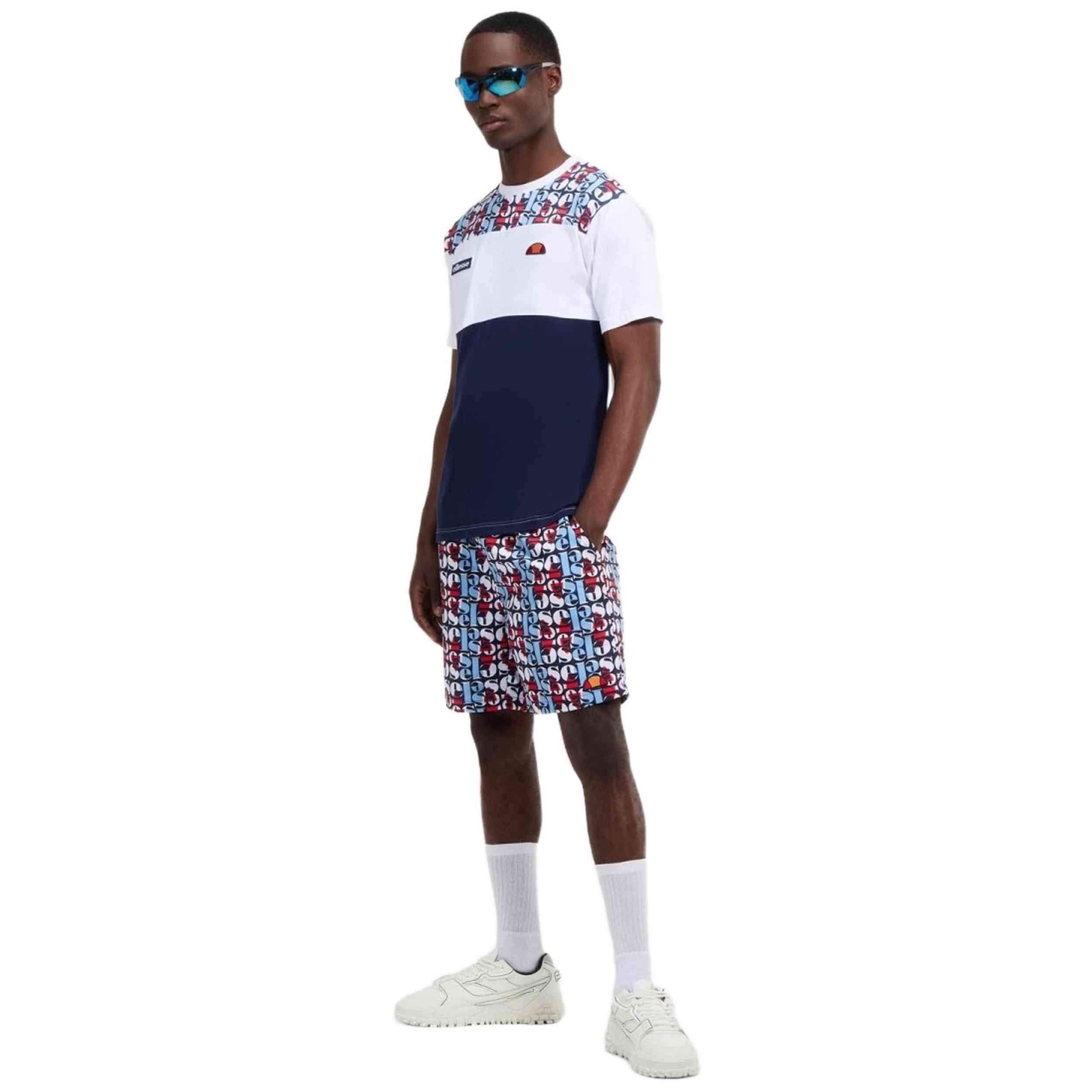 T-shirt Ellesse Model Block Aop Tee Kleur Wit 2/5