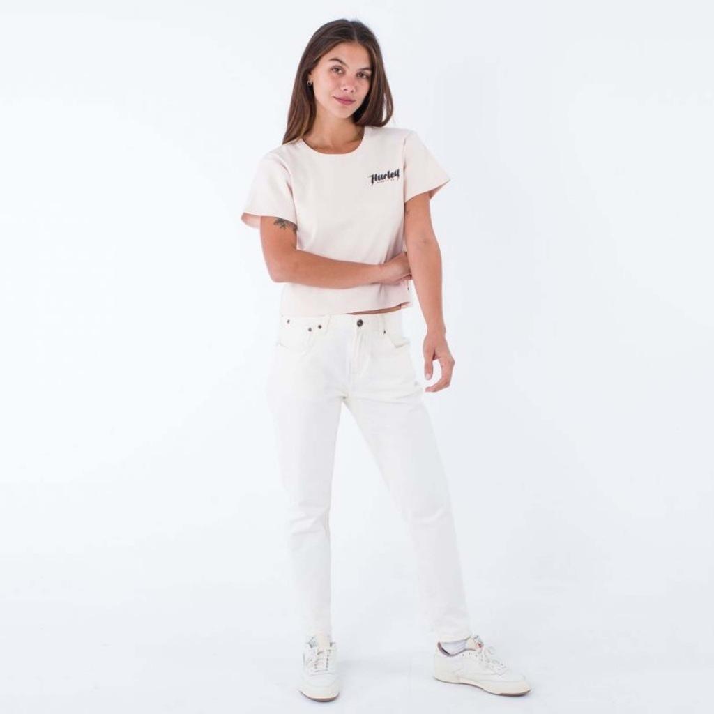 T-shirt Hurley Modèle Tomgirl Baby Rib Tee Couleur Rose 4/5