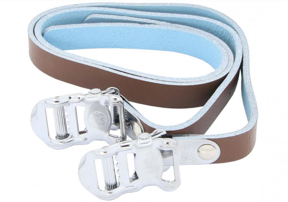 CONTEC correas cuero para toeclips 13 x 450 mm, par 2/3