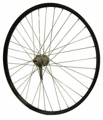 Achterwiel 28-15/8-13/8 nexus 3v rn rvs spk zwart velg