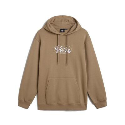 Sweatshirt vans model global line loose po kleur bruin