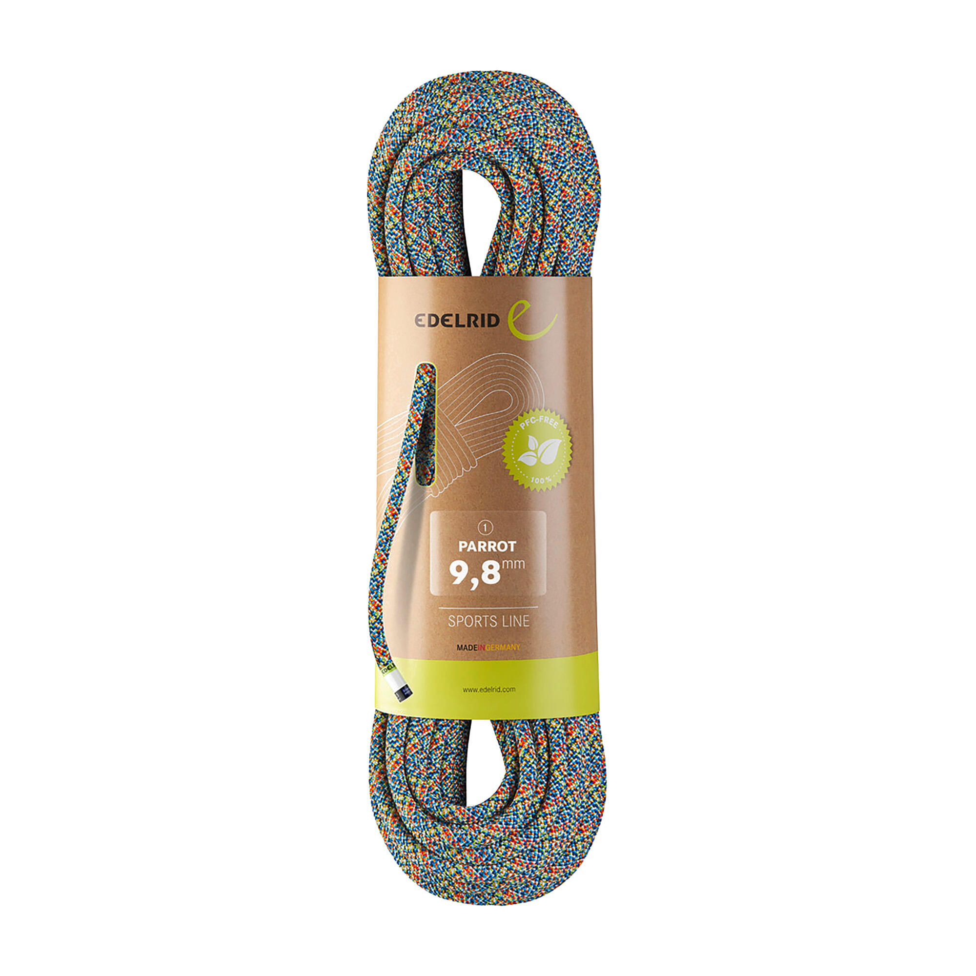 Corde d'escalade EDELRID Parrot 9.8 3/3