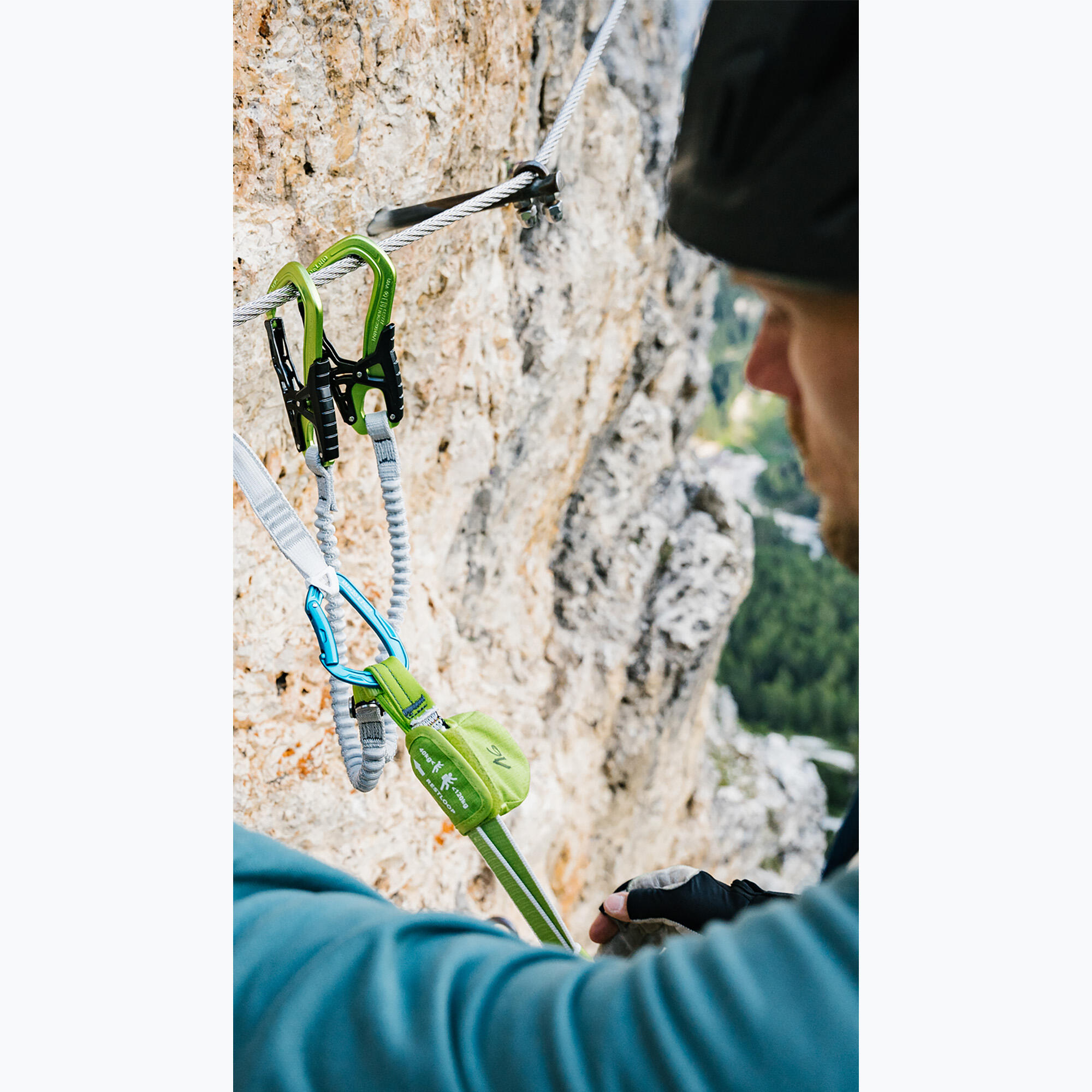 Lonża EDELRID Via Ferrata Cable Comfort VI 7/7