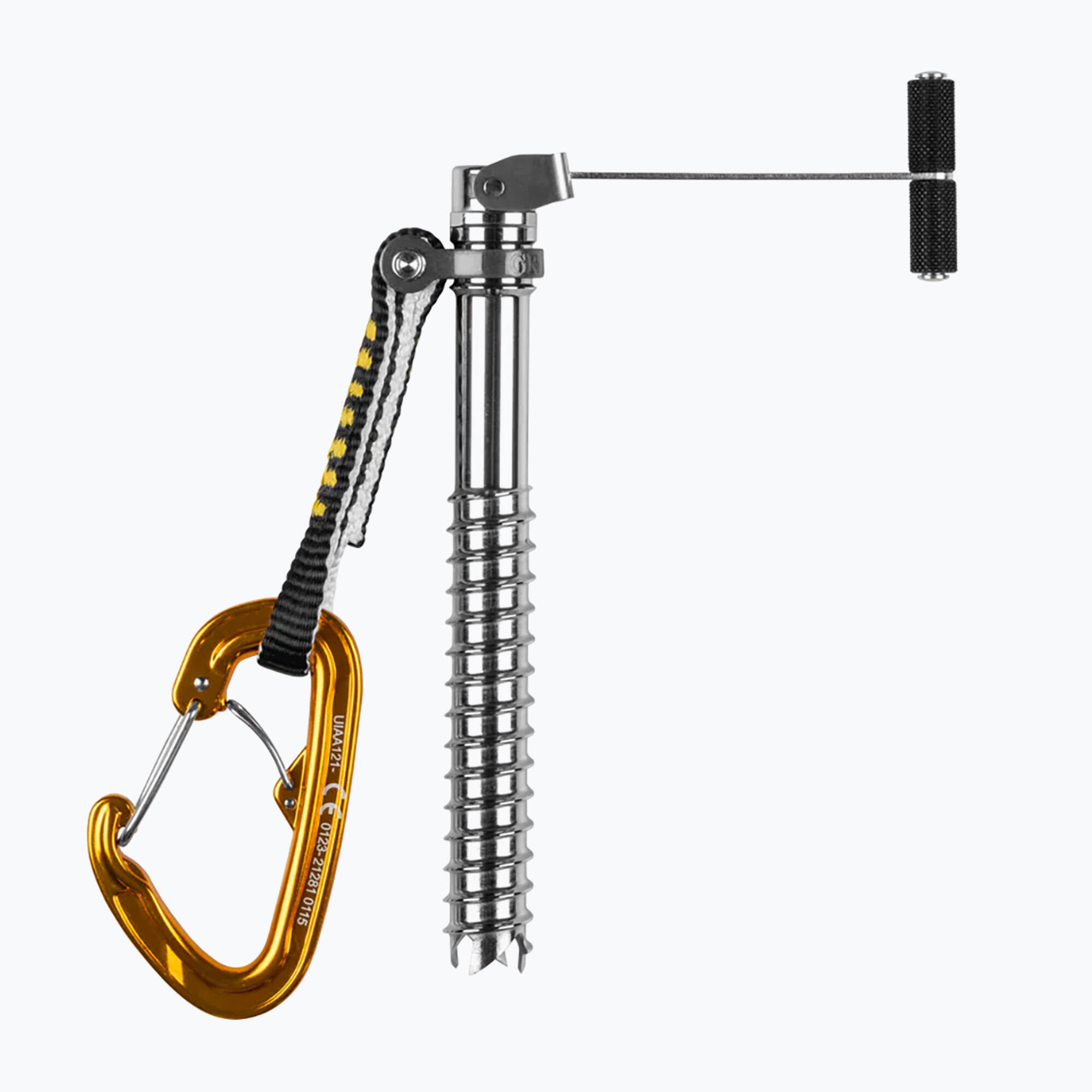 Vis de glace Grivel 720 SPEEDY 16 cm acier poignée pliable système Speedy 2/5
