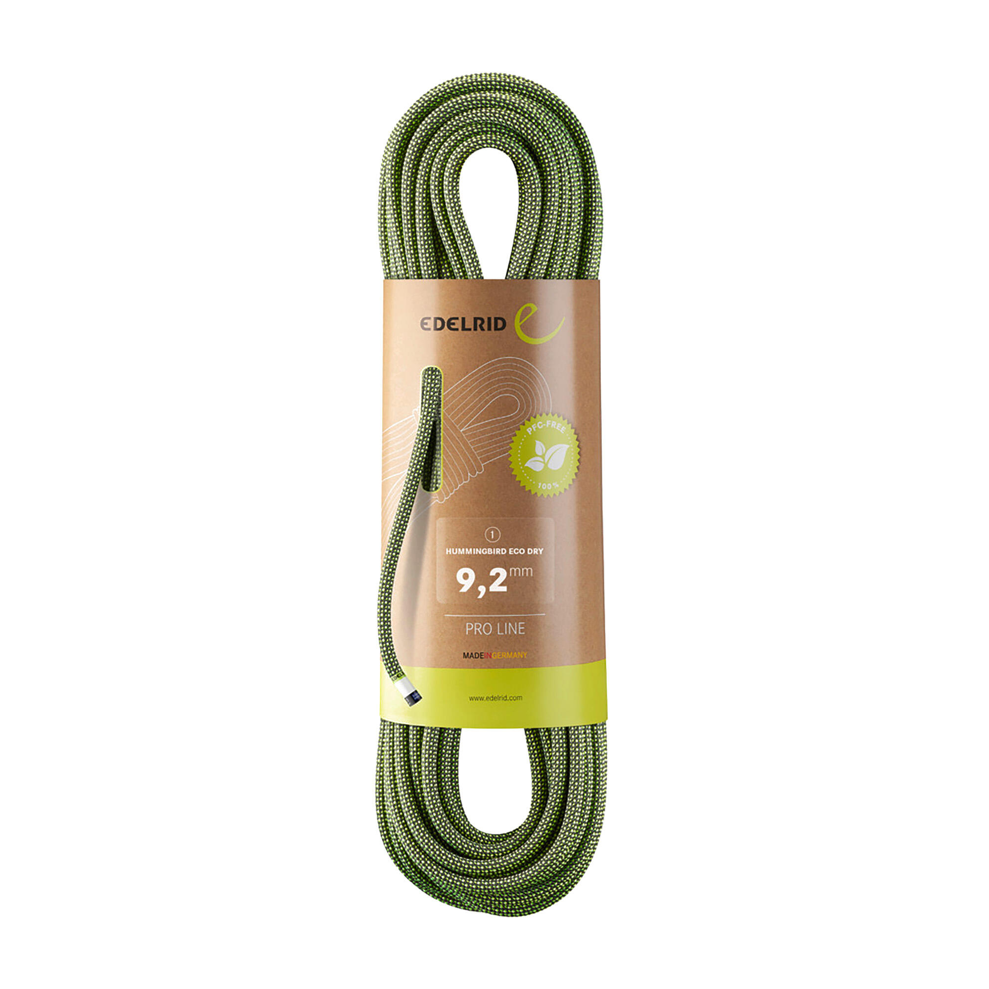 Lina dynamiczna Hummingbird Eco Dry 9,2mm 70m - Night - Citrus 2/2