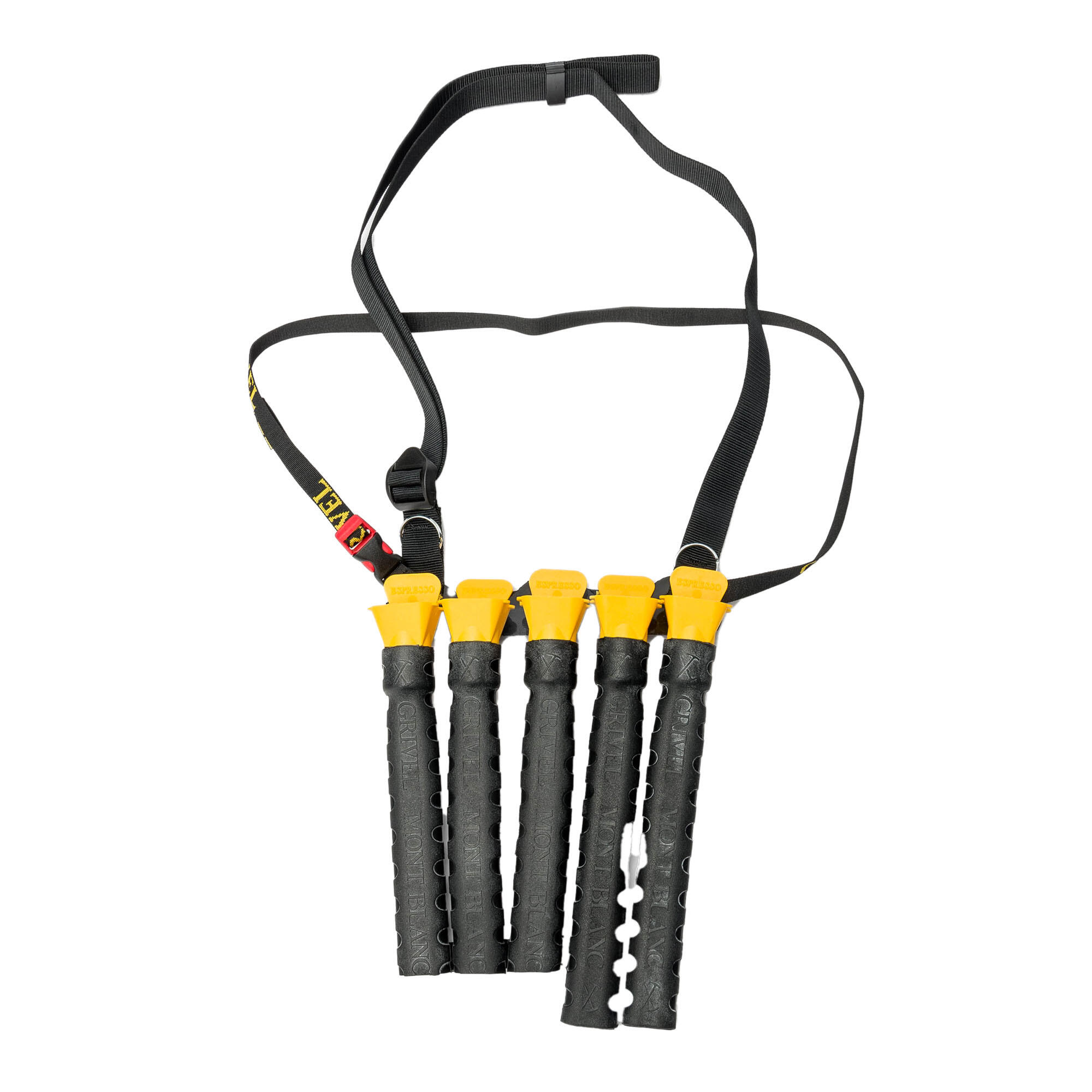 Porte-vis Grivel Pan Pipe 5 vis à glace, plastique léger 0,3 kg (porté) 3/3