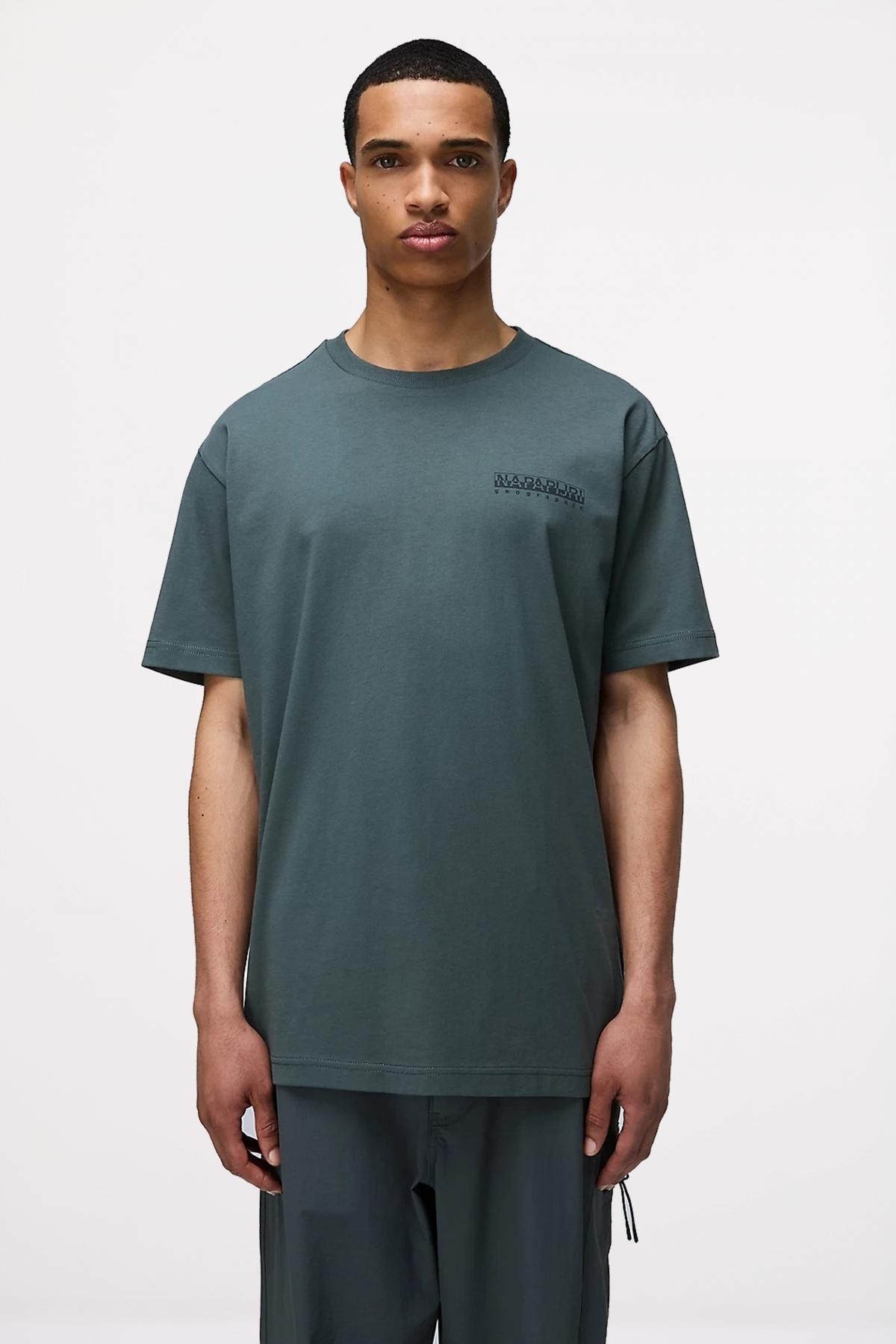 T-shirt Napapijri Modell Albula Farbe Grün 5/5