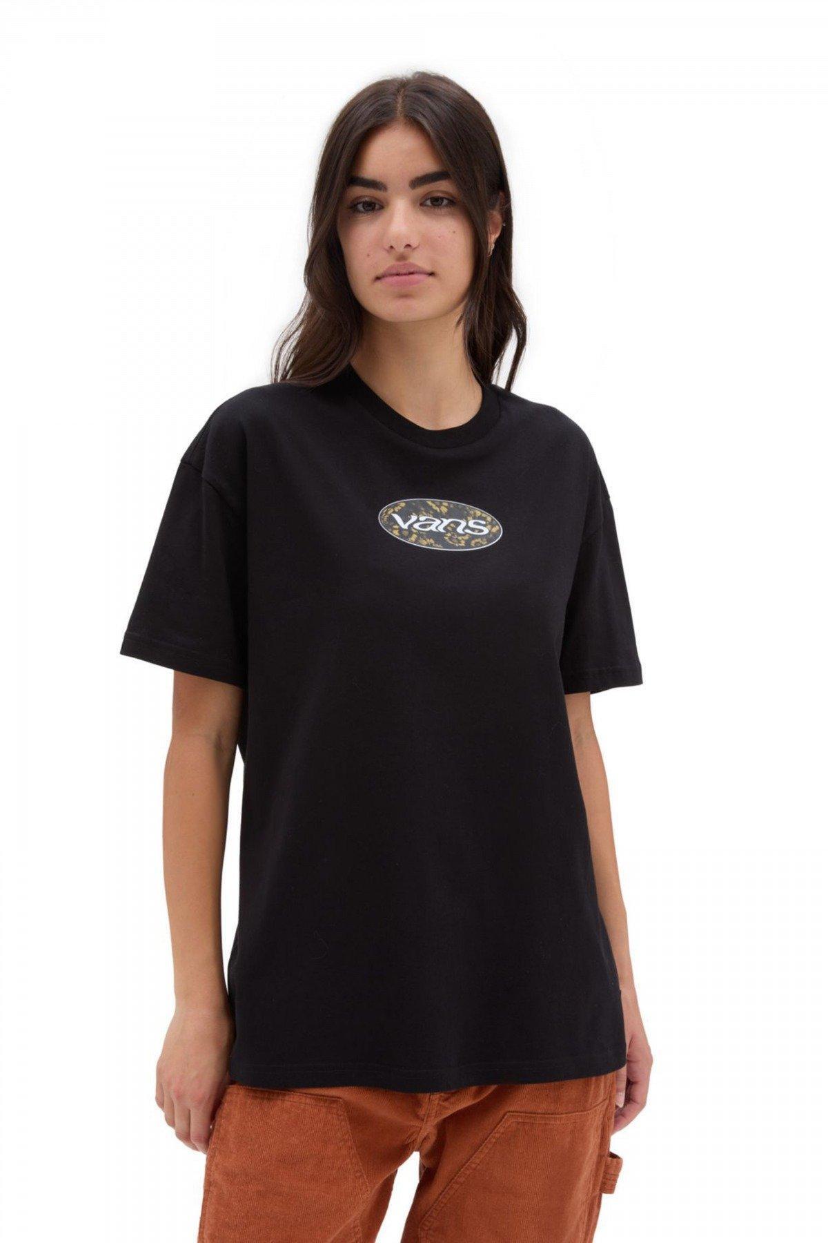 T-shirt Vans Model Og Oval Bloom Kleur Zwart 5/5