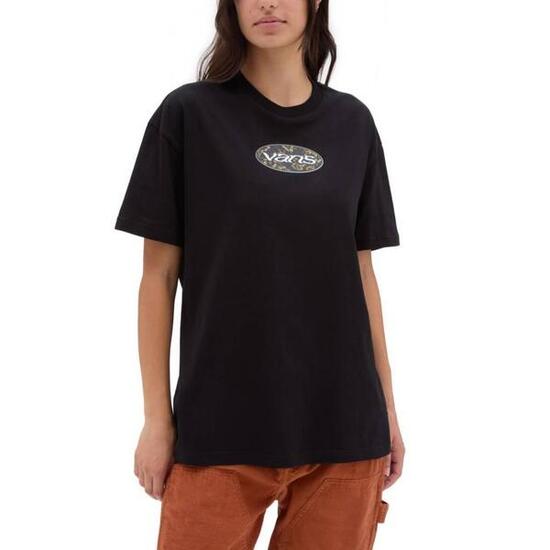 T-shirt Vans Modell Og Oval Bloom Farbe Schwarz