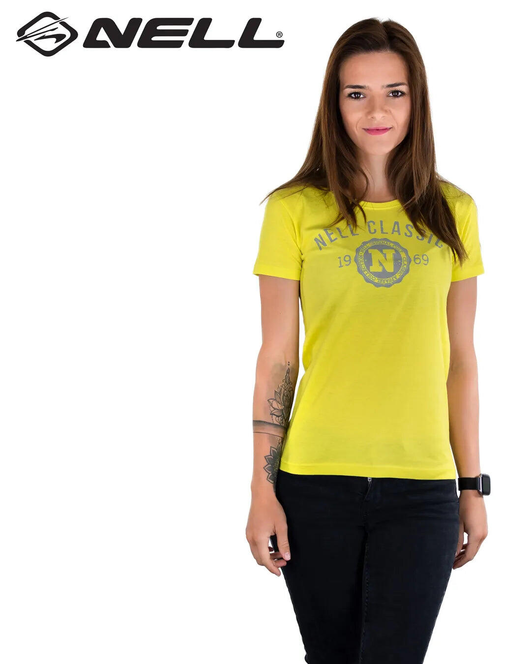 Camiseta feminina Nell Classic amarelo 2/5