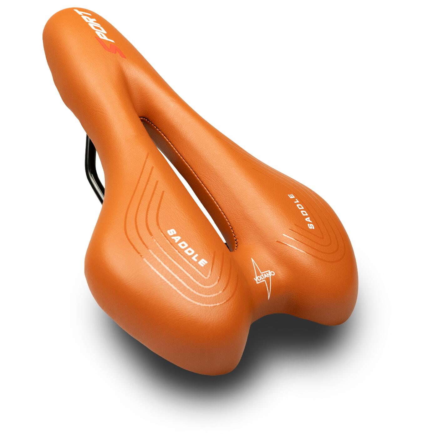 Voltano Sport Trekking Fietszadel - Unisex - Bruin 2/7