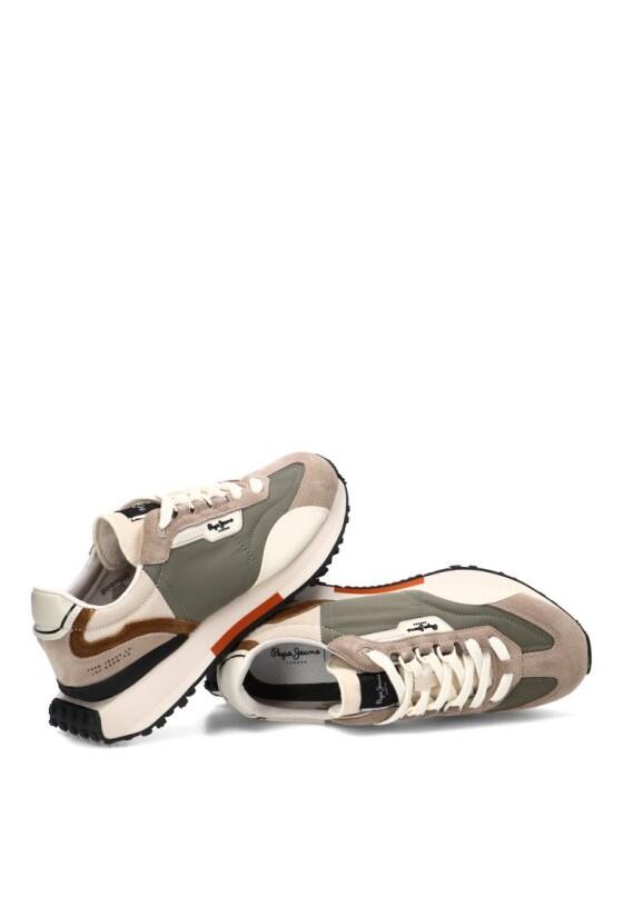 Deportivas Casual Hombre Suela Plana - Modelo Pms600023 Beige 5/6
