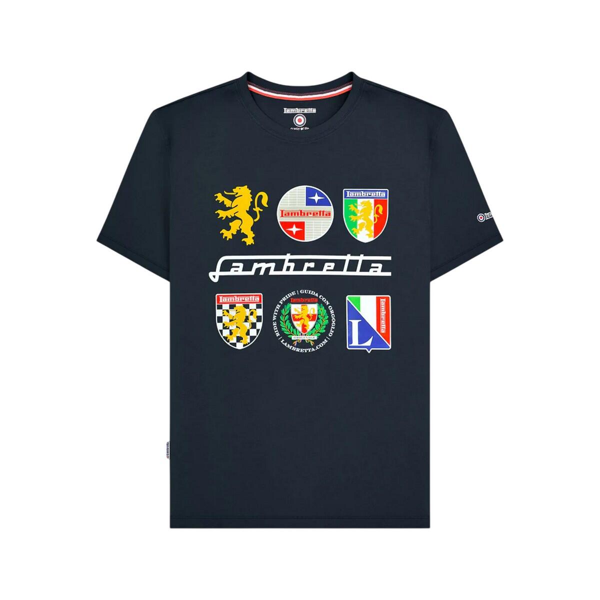 Lambretta Mens Heritage SS26 Logos T-Shirt