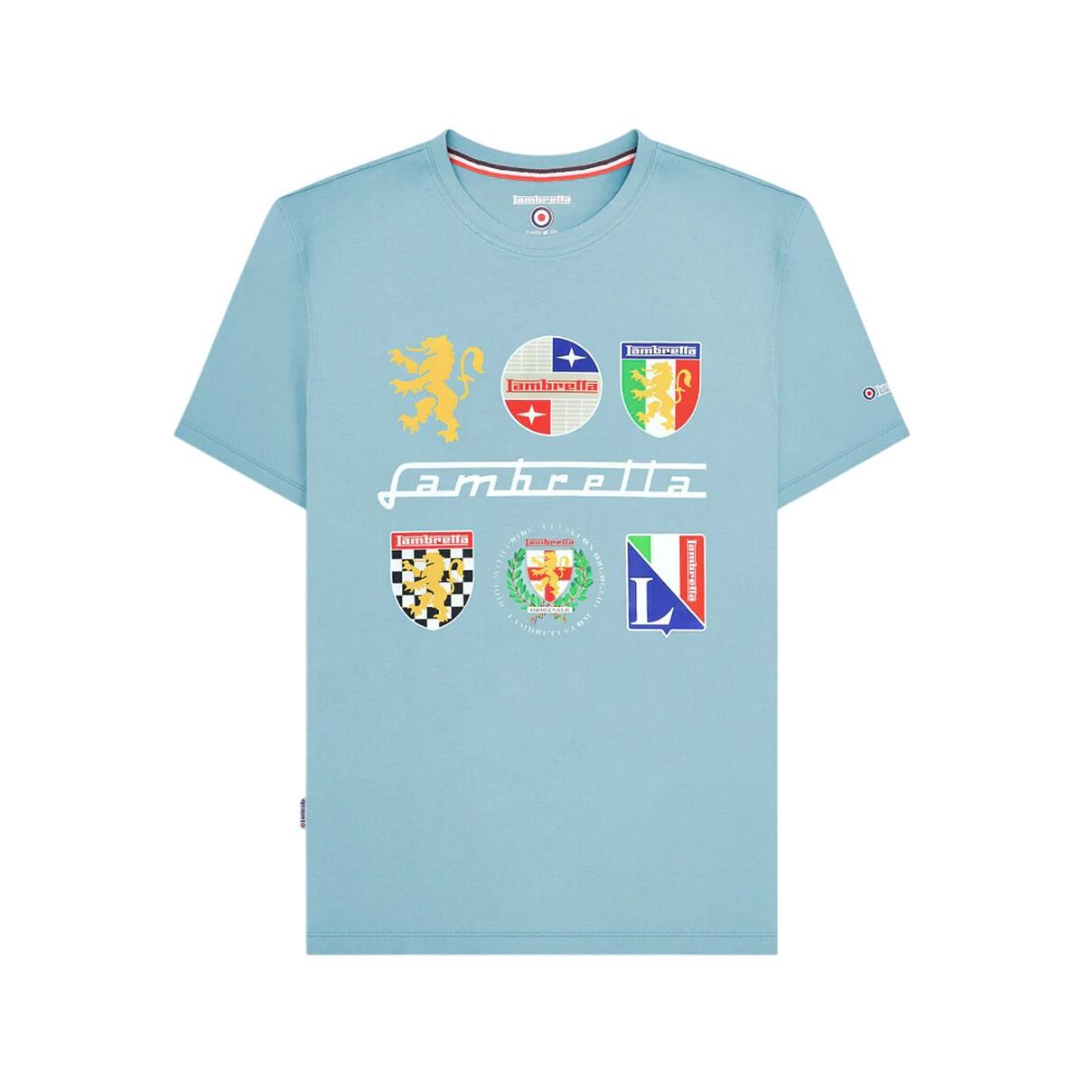 Lambretta Mens Heritage SS26 Logos T-Shirt