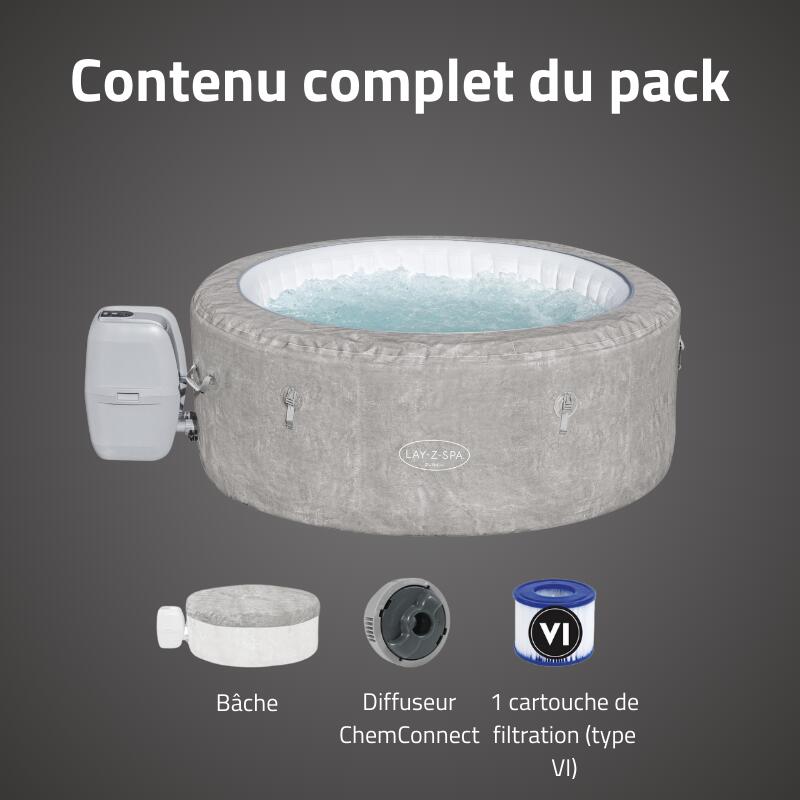 Bestway Spa gonflable rond Lay-Z-Spa Zurich AirJet 2-4 personnes 7/7