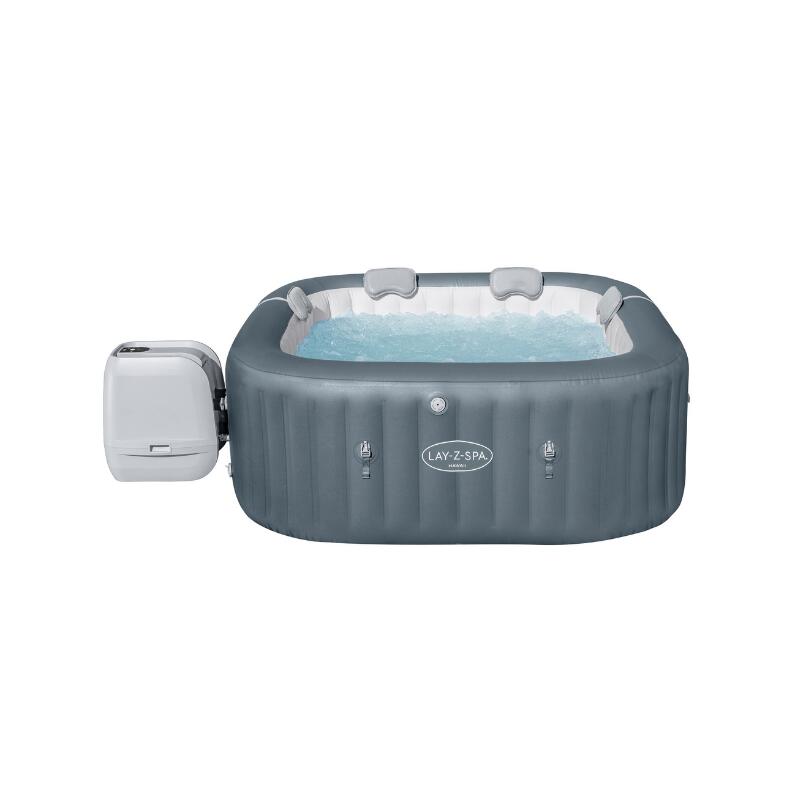 Bestway Spa gonflable carré Lay-Z-Spa Hawaii HydroJet Pro 4-6 personnes 1/7