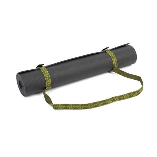 Yogamatten-Tragegurt gemustert, olive