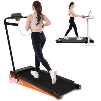 Tapis de Course CITYSPORTS Noir Inclinable 1-8km/h Pliable